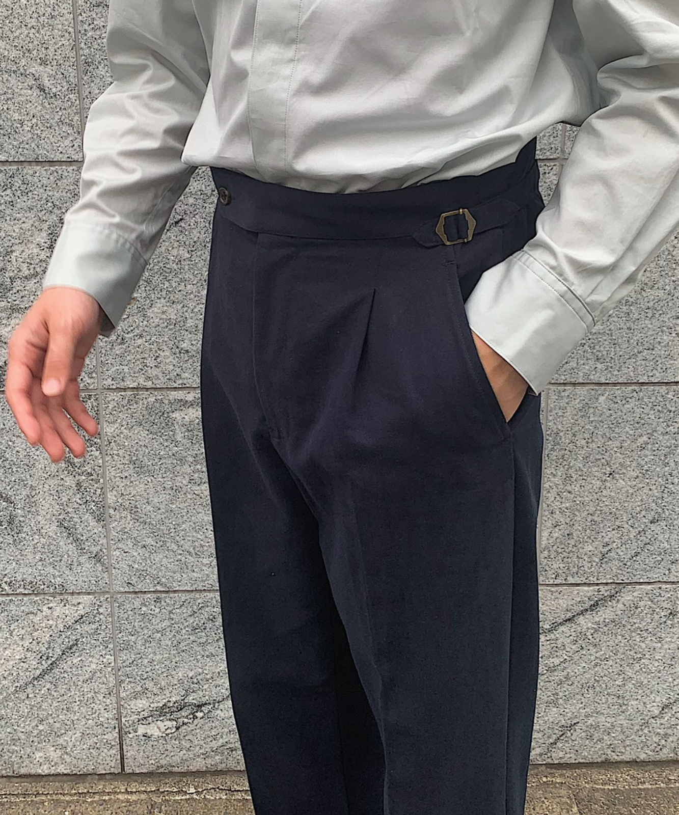 foufou adjust straight pants - スラックス