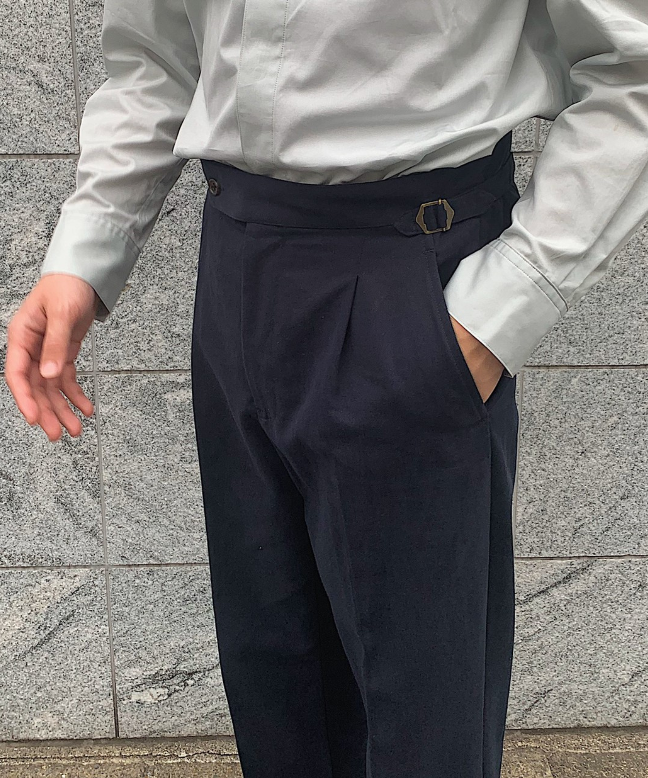 ≪在庫販売≫【Men's】adjust straight pants （アジャスト ストレート