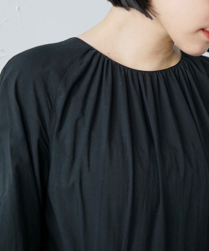 ≪在庫販売≫【THE DRESS #29】raglan sleeves tiered dress（ラグランスリーブティアードワンピース）