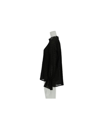≪在庫販売≫seersucker mellow blouse（シアサッカーメロウブラウス）