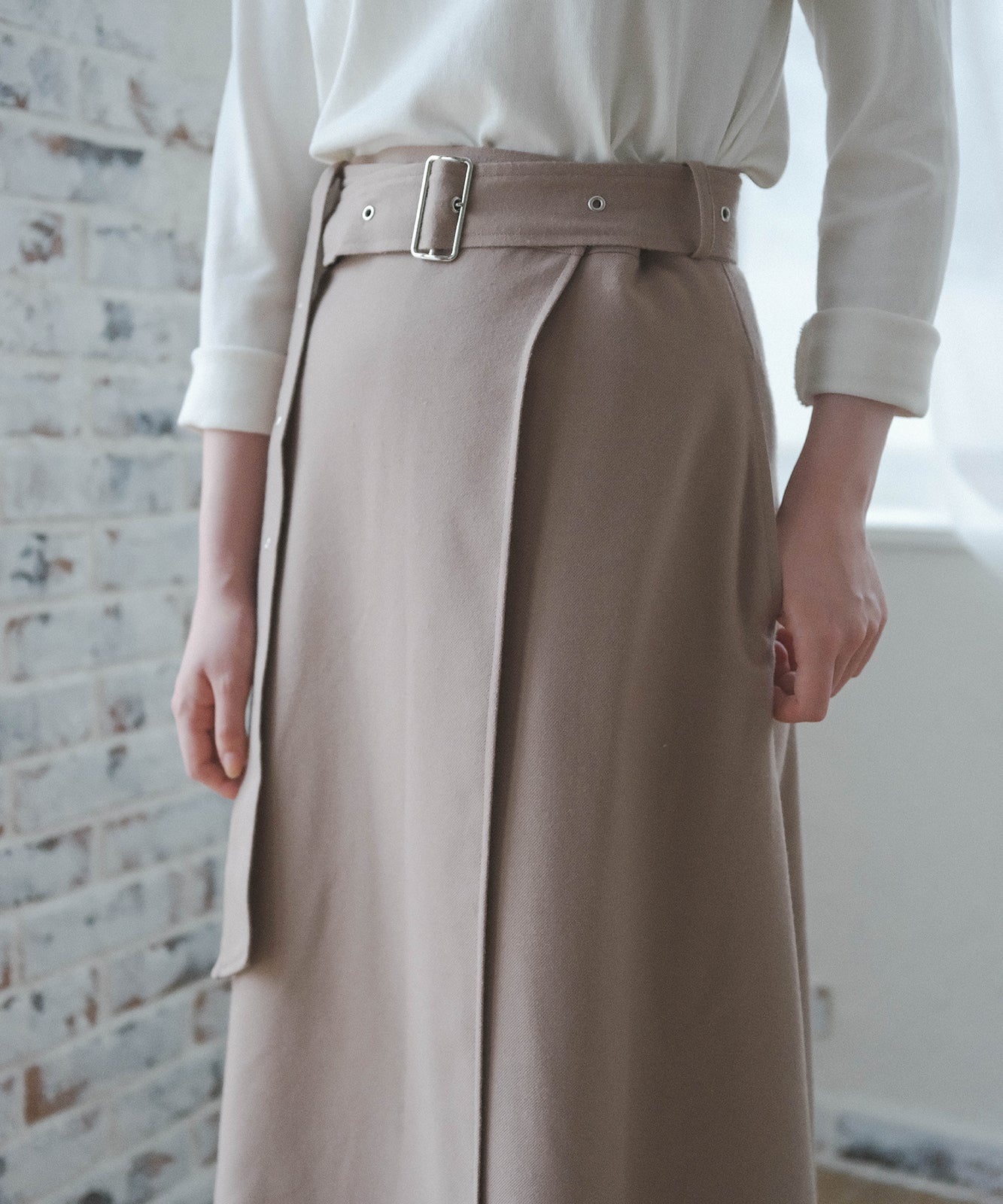 ≪在庫販売≫ wool like flare skirt（ウールライクフレアスカート