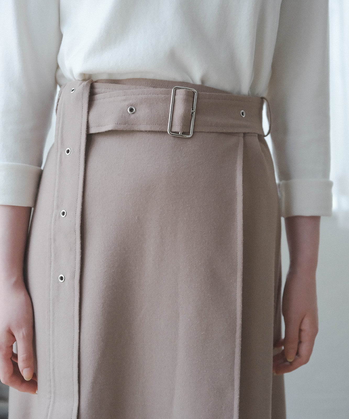 ≪在庫販売≫ wool like flare skirt（ウールライクフレアスカート