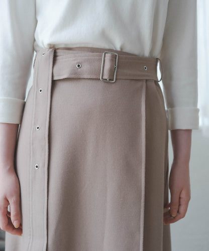 ≪在庫販売≫ wool like flare skirt（ウールライクフレアスカート）