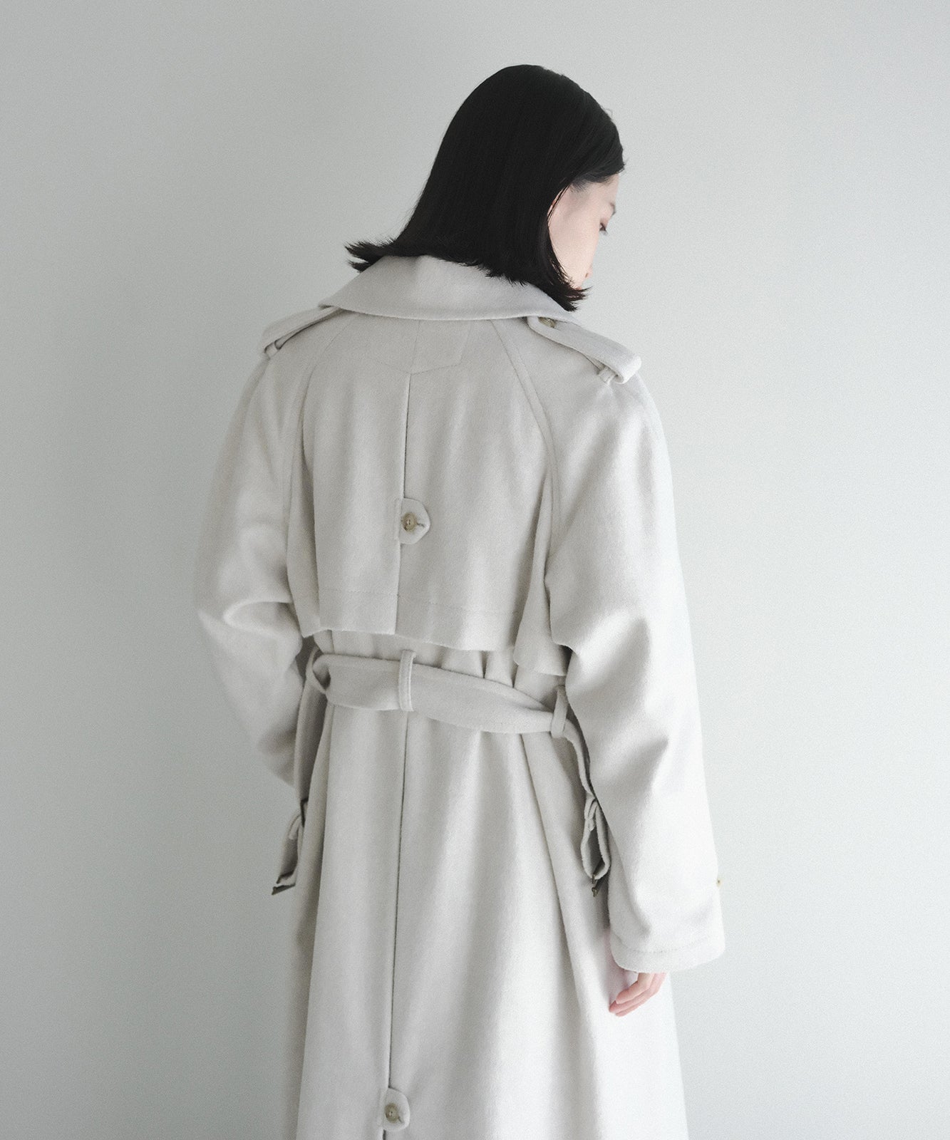 vintage classical trench coat 金具 ベルト - トレンチコート