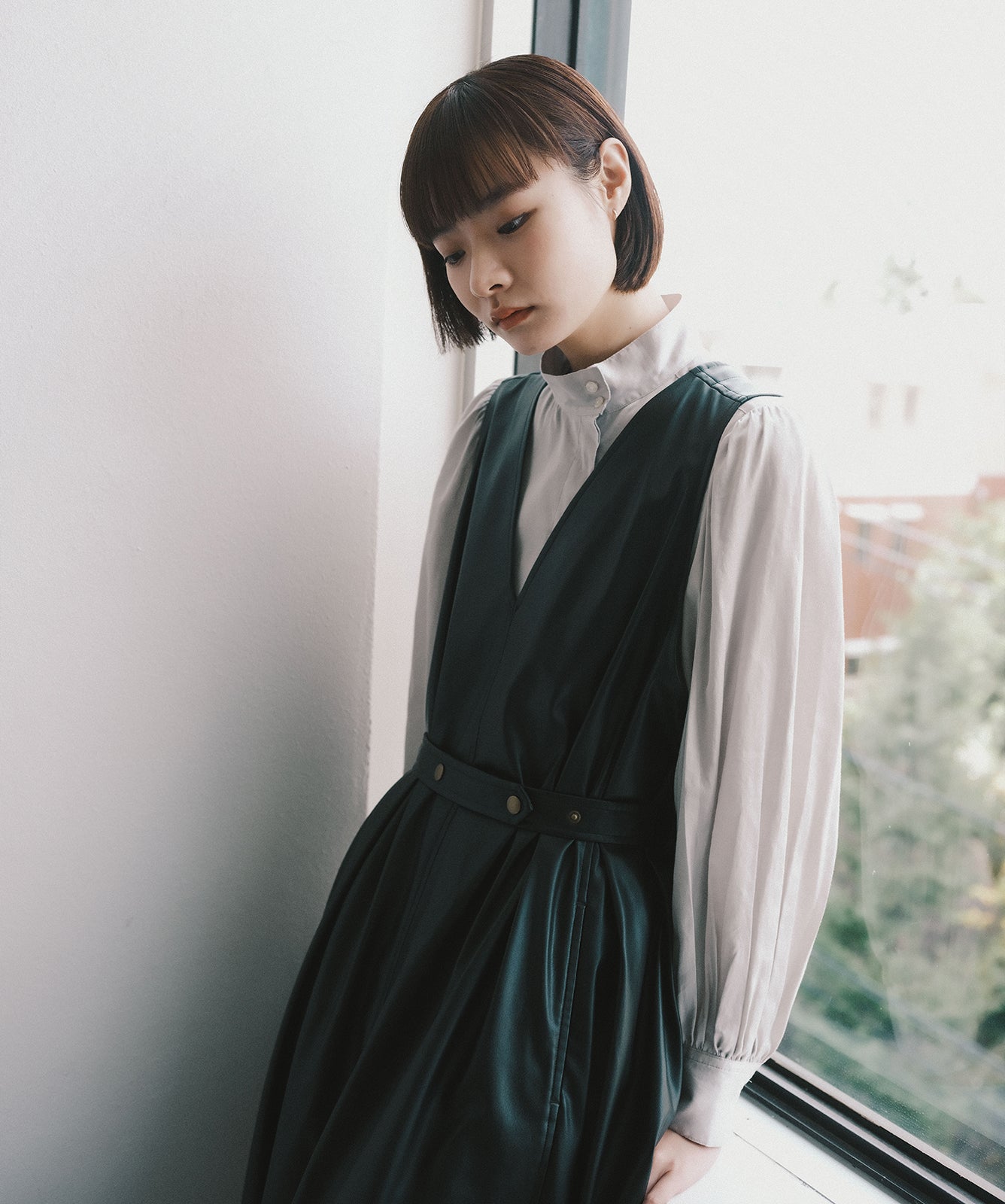 ≪在庫販売≫leather jumper skirt（レザージャンパースカート）≪2023年1月25日21:00販売開始≫