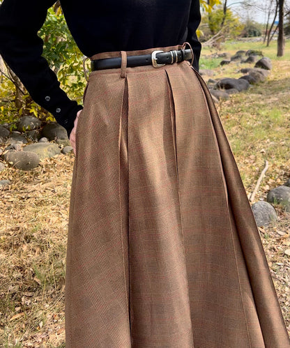 ≪在庫販売≫check tuck primitive skirt（チェックタックプリミティブスカート）