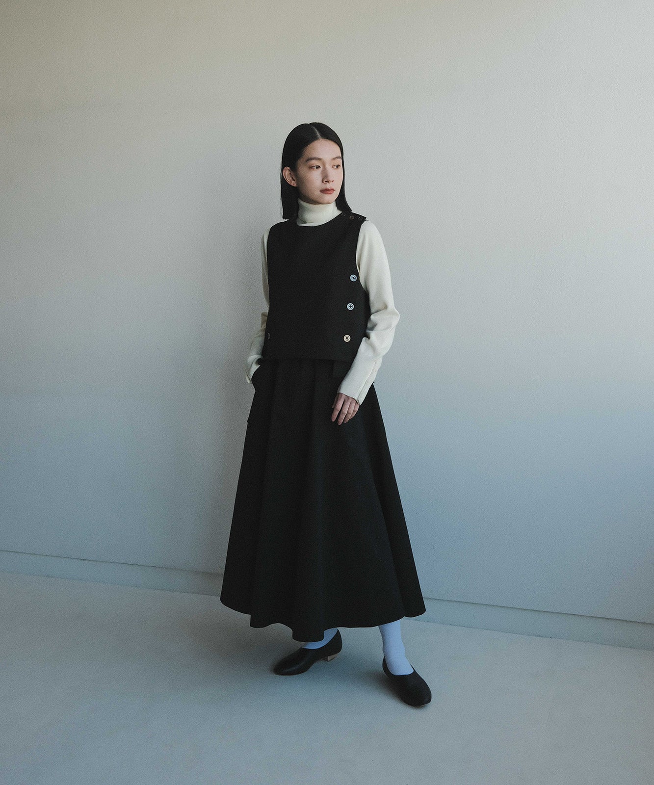 foufou【THE DRESS#27】 flare dress skirt S - ロングスカート