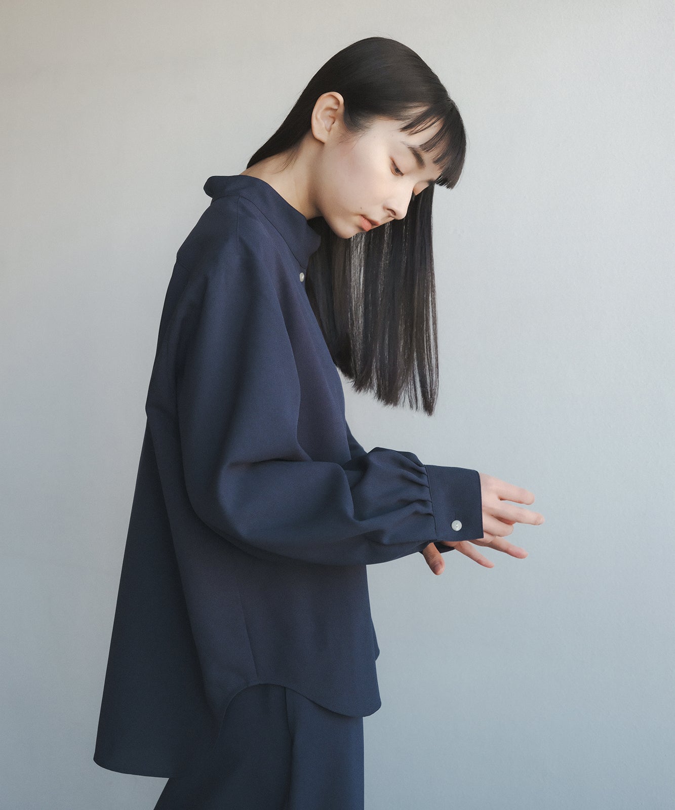 foufou ハイネックブラウス　high neck blouse