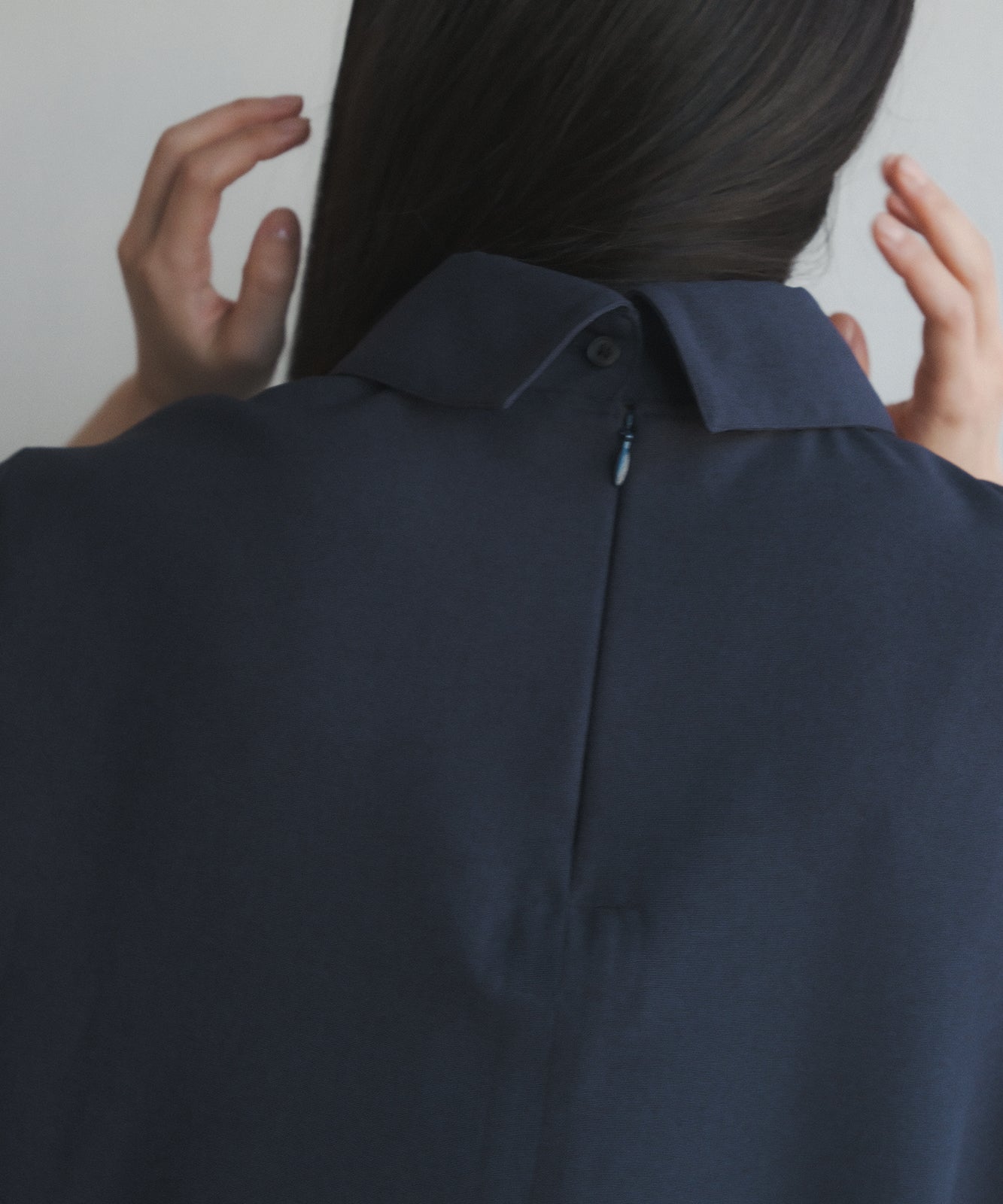 ≪在庫販売≫shirts collar pullover blouse（シャツカラープル