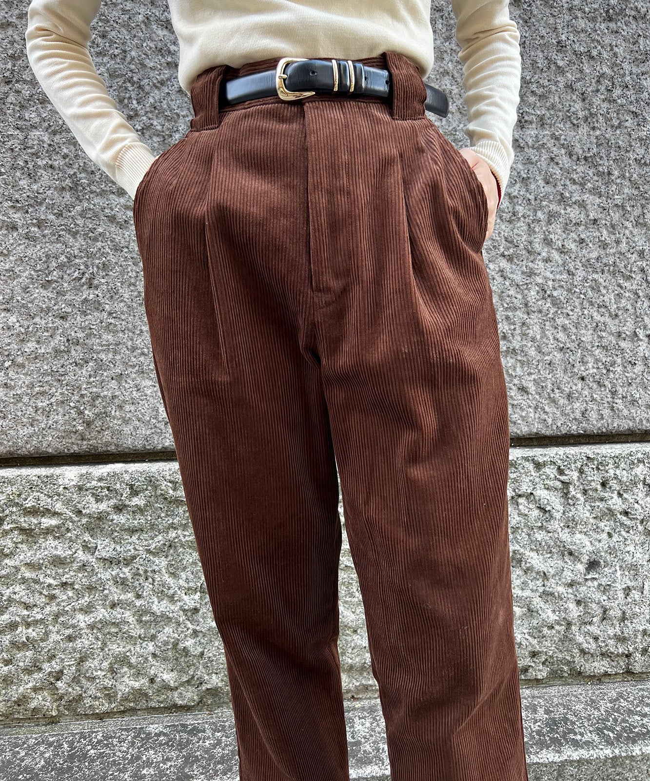 ≪在庫販売≫corduroy straight pants（コーデュロイ ストレート