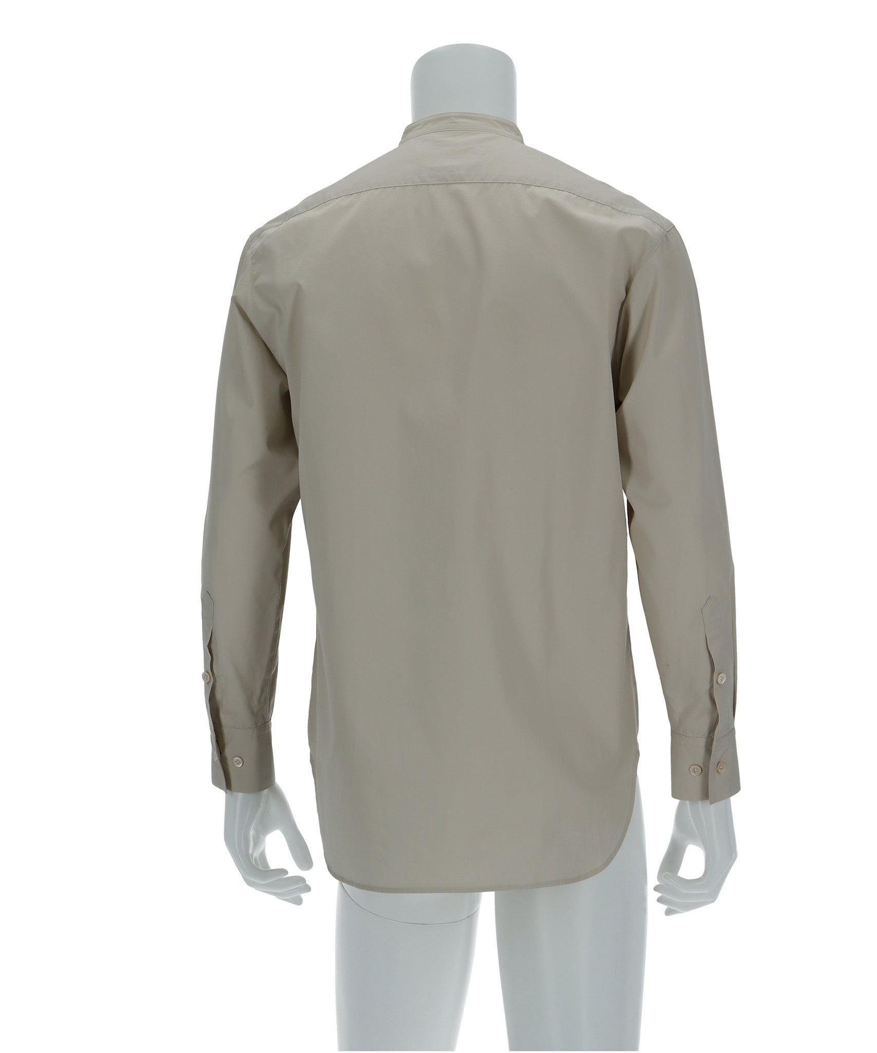 ≪在庫販売≫【Men's】fly front stand collar shirts （フライフロント スタンドカラーシャツ）