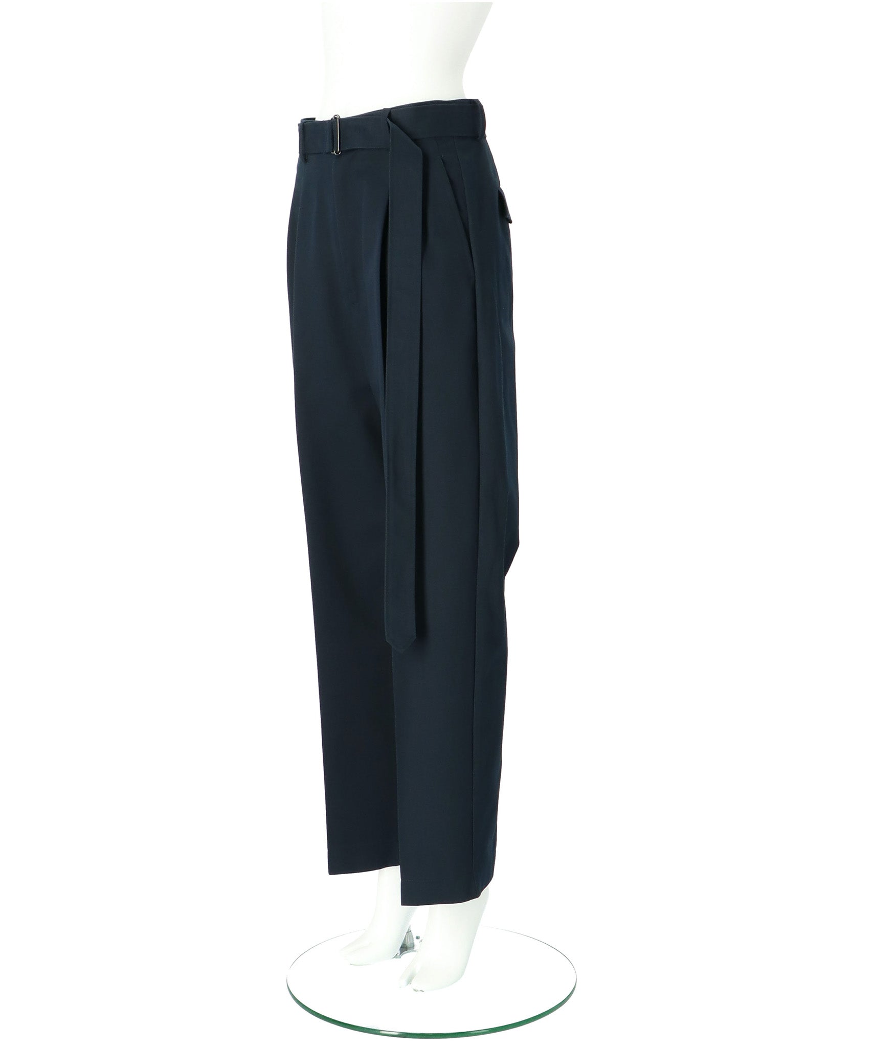 foufou belted straight pantsスラックス