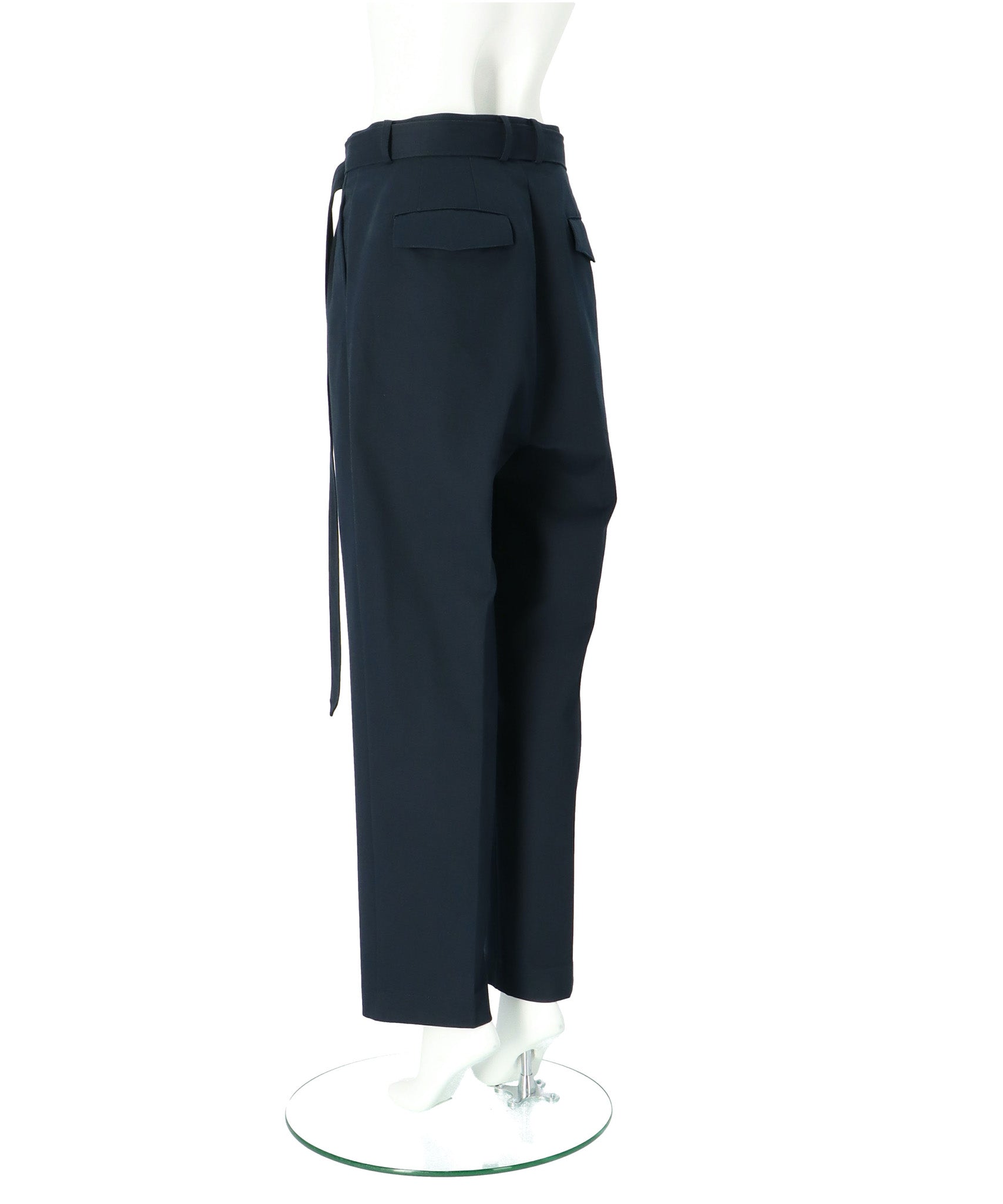 ≪在庫販売≫belted straight pants（ベルテッドストレートパンツ