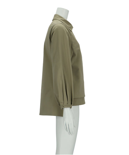 ≪在庫販売≫shirts collar flap blouse（シャツカラーフラップブラウス）