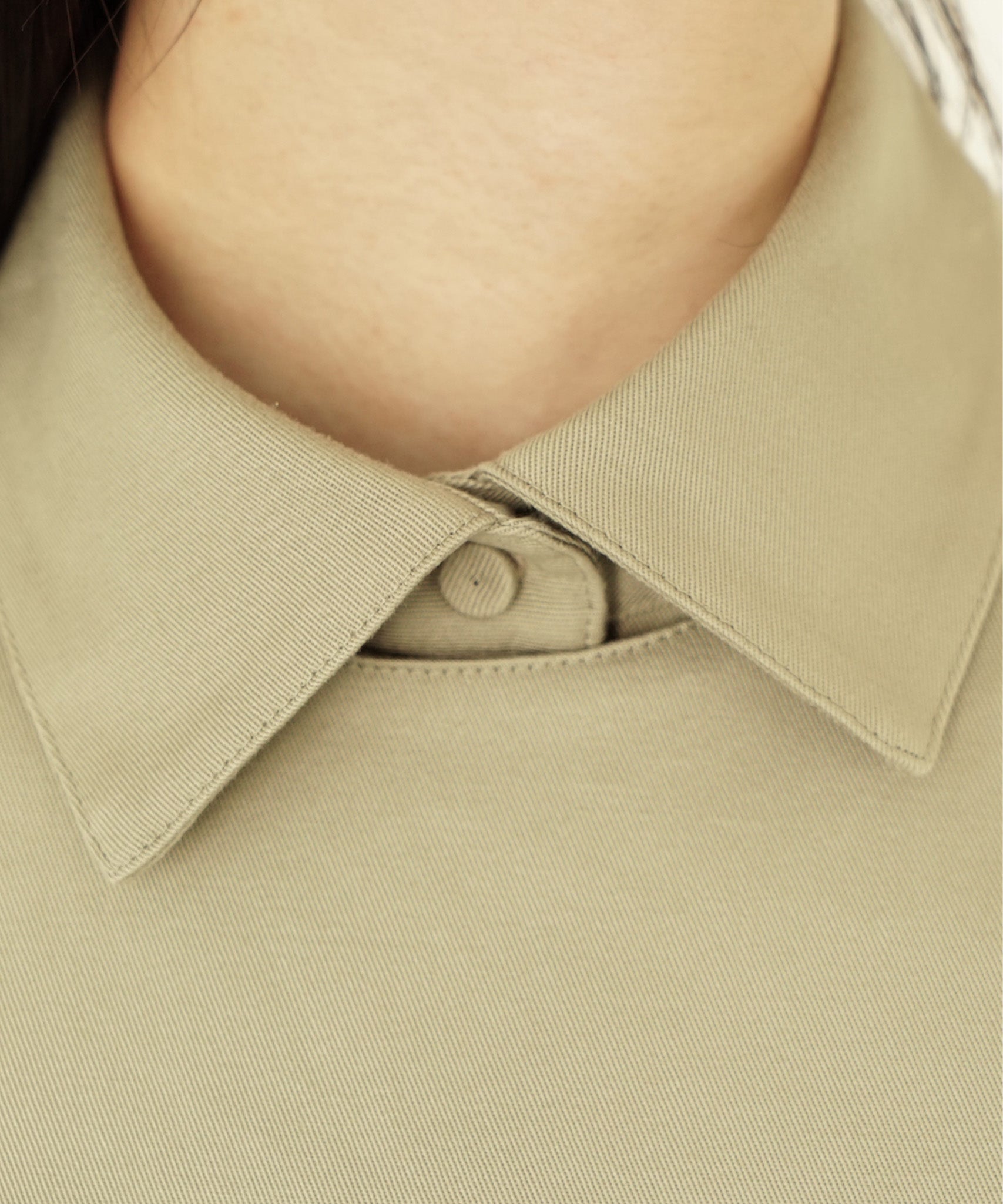 ≪在庫販売≫shirts collar flap blouse（シャツカラーフラップ 