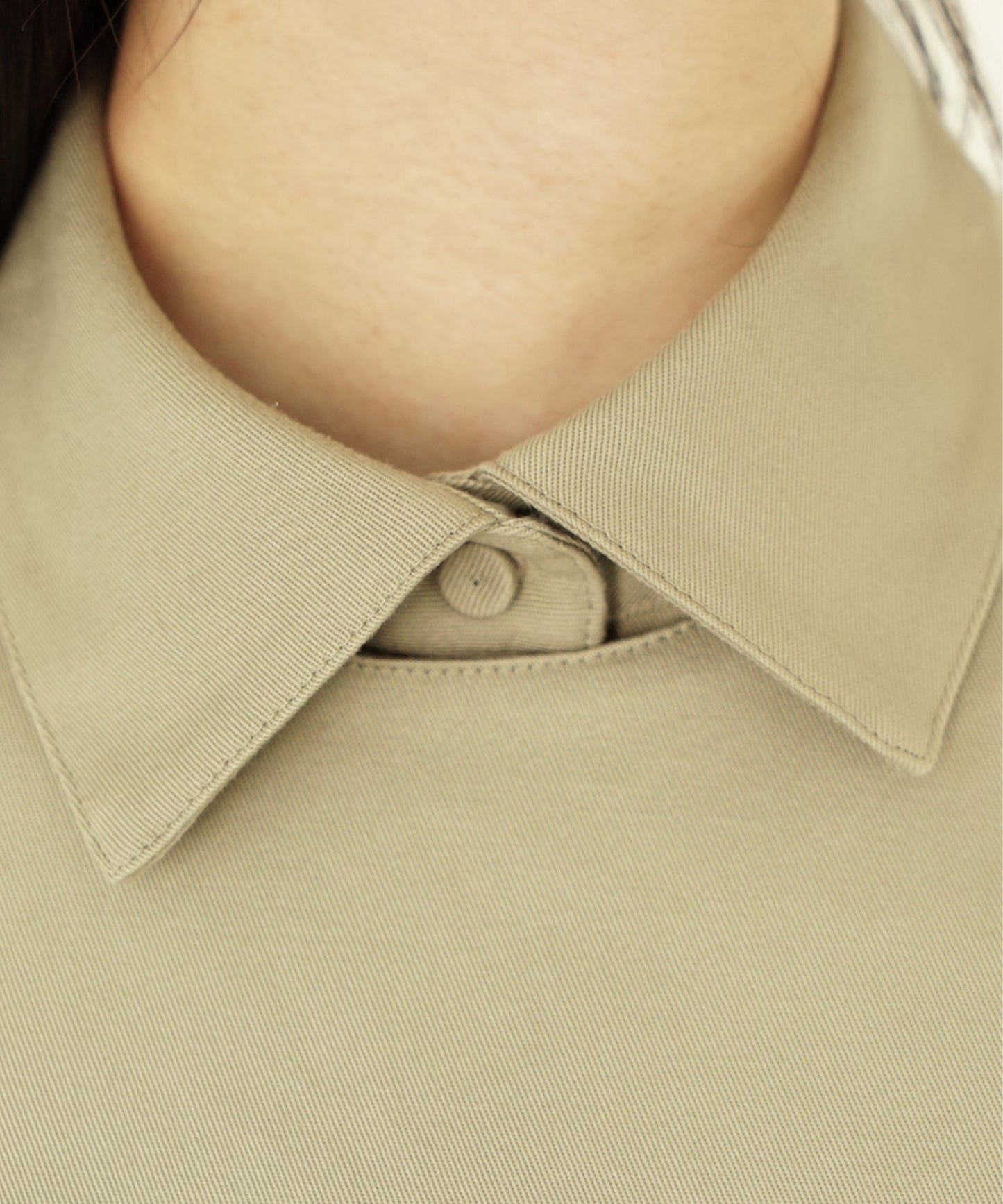 ≪在庫販売≫shirts collar flap blouse（シャツカラーフラップブラウス）
