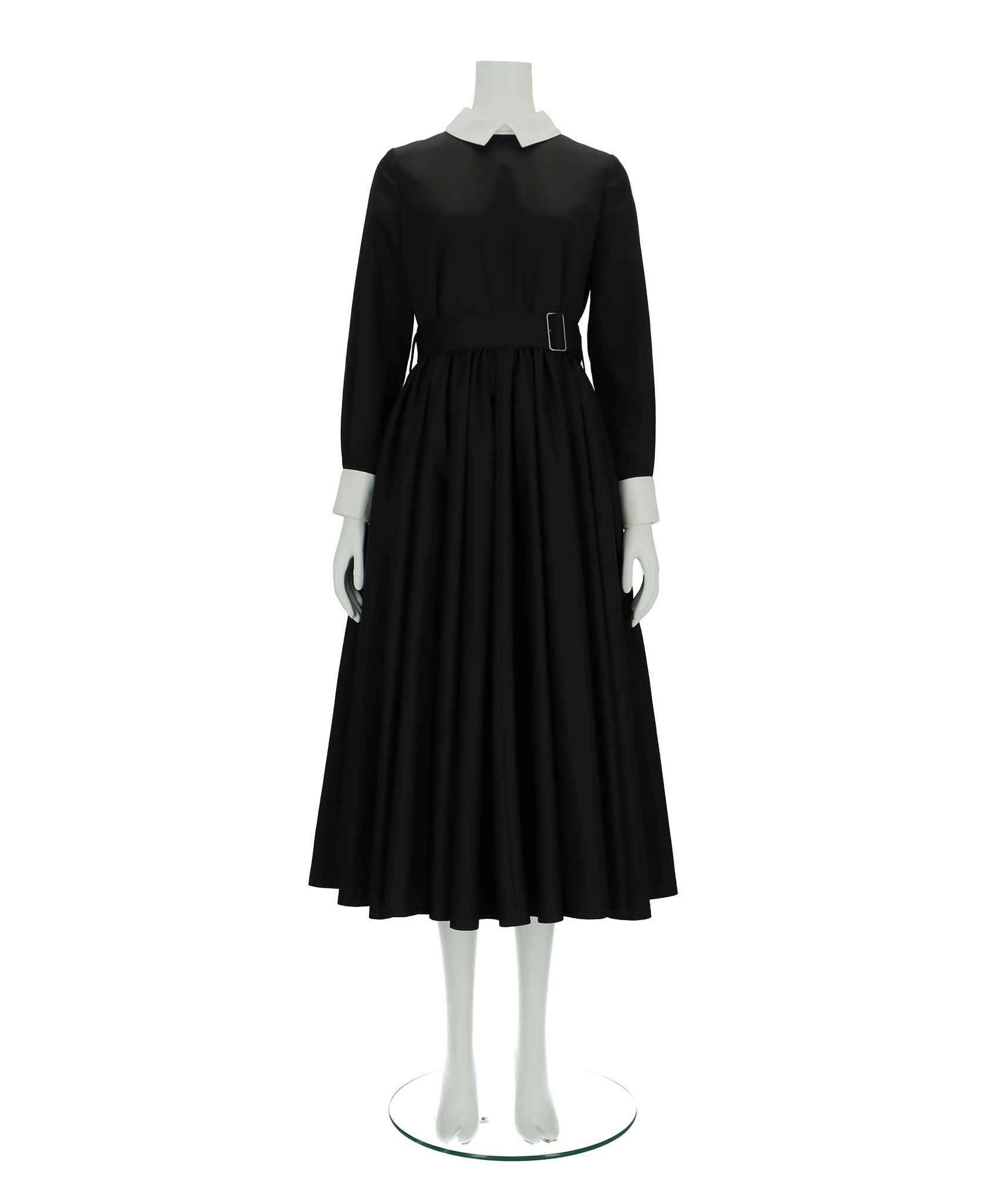 ≪在庫販売≫【THE DRESS #32】double cuffs bicolor one piece（ダブルカフスバイカラーワンピース）