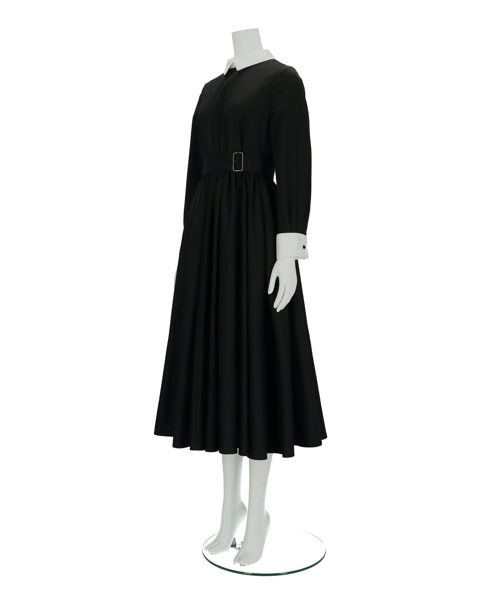 ≪在庫販売≫【THE DRESS #32】double cuffs bicolor one piece（ダブルカフスバイカラーワンピース）