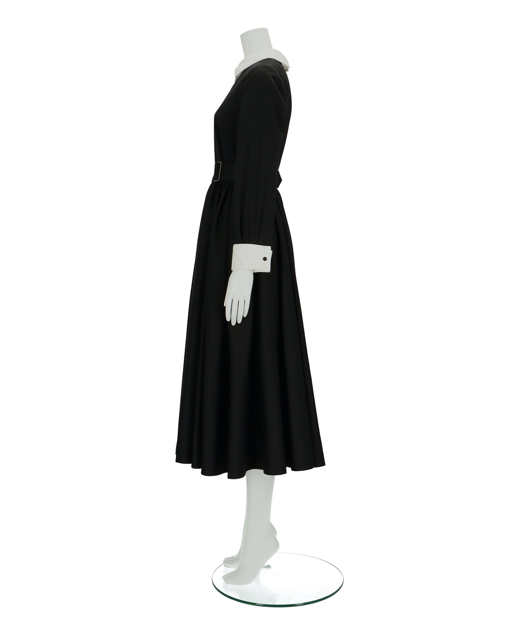 ≪在庫販売≫【THE DRESS #32】double cuffs bicolor one piece（ダブルカフスバイカラーワンピース）