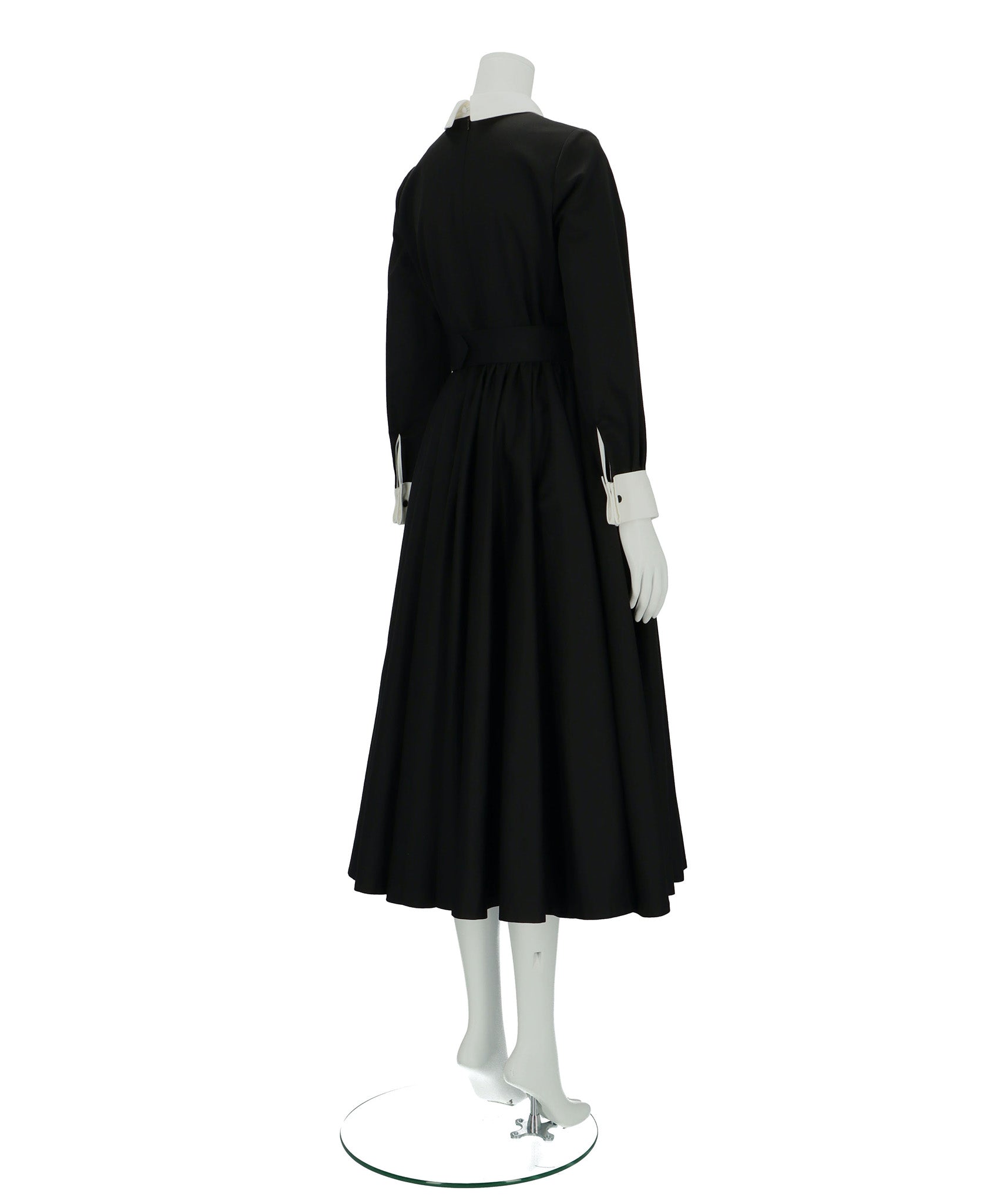 ≪在庫販売≫【THE DRESS #32】double cuffs bicolor one piece（ダブルカフスバイカラーワンピース）