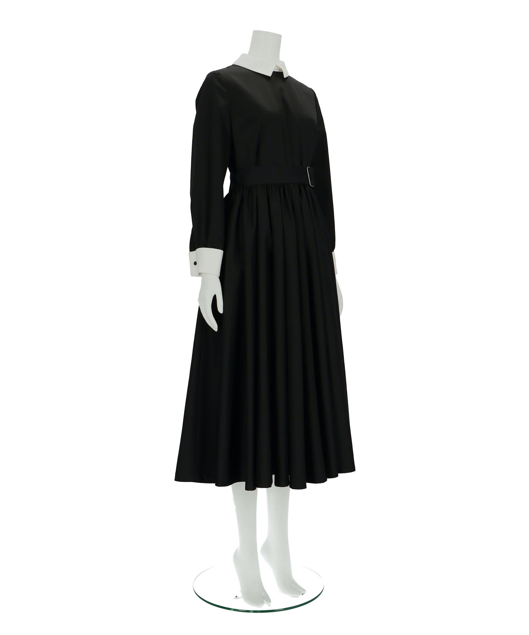 ≪在庫販売≫【THE DRESS #32】double cuffs bicolor one piece（ダブルカフスバイカラーワンピース）