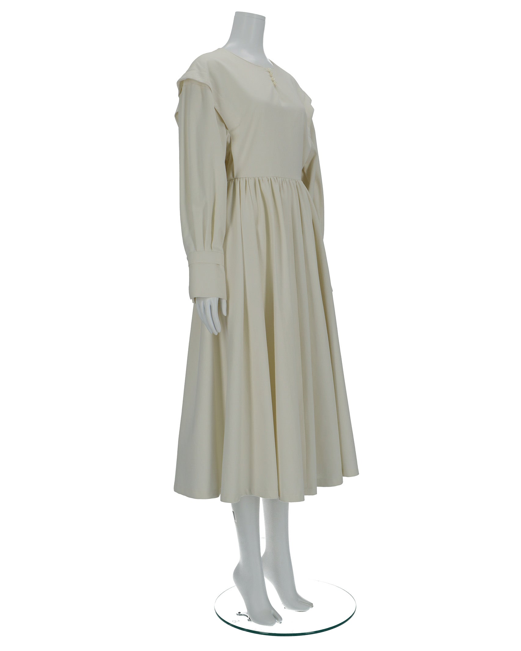 THE DRESS grand fond blanc #04 foufou - ワンピース