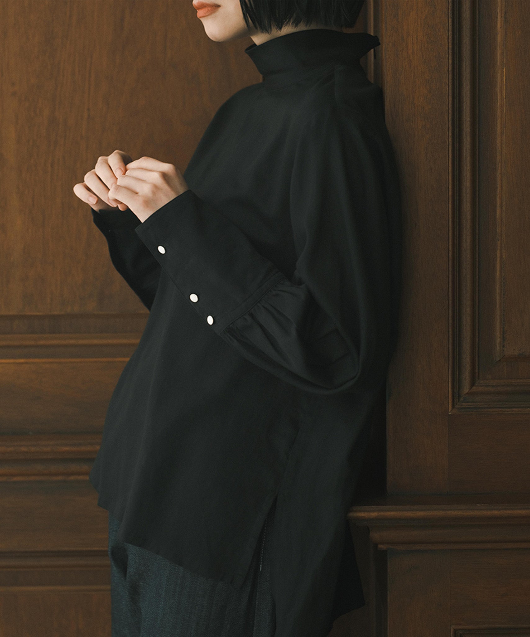 foufou highneck dress shirts ハイネックドレスシャツ | www